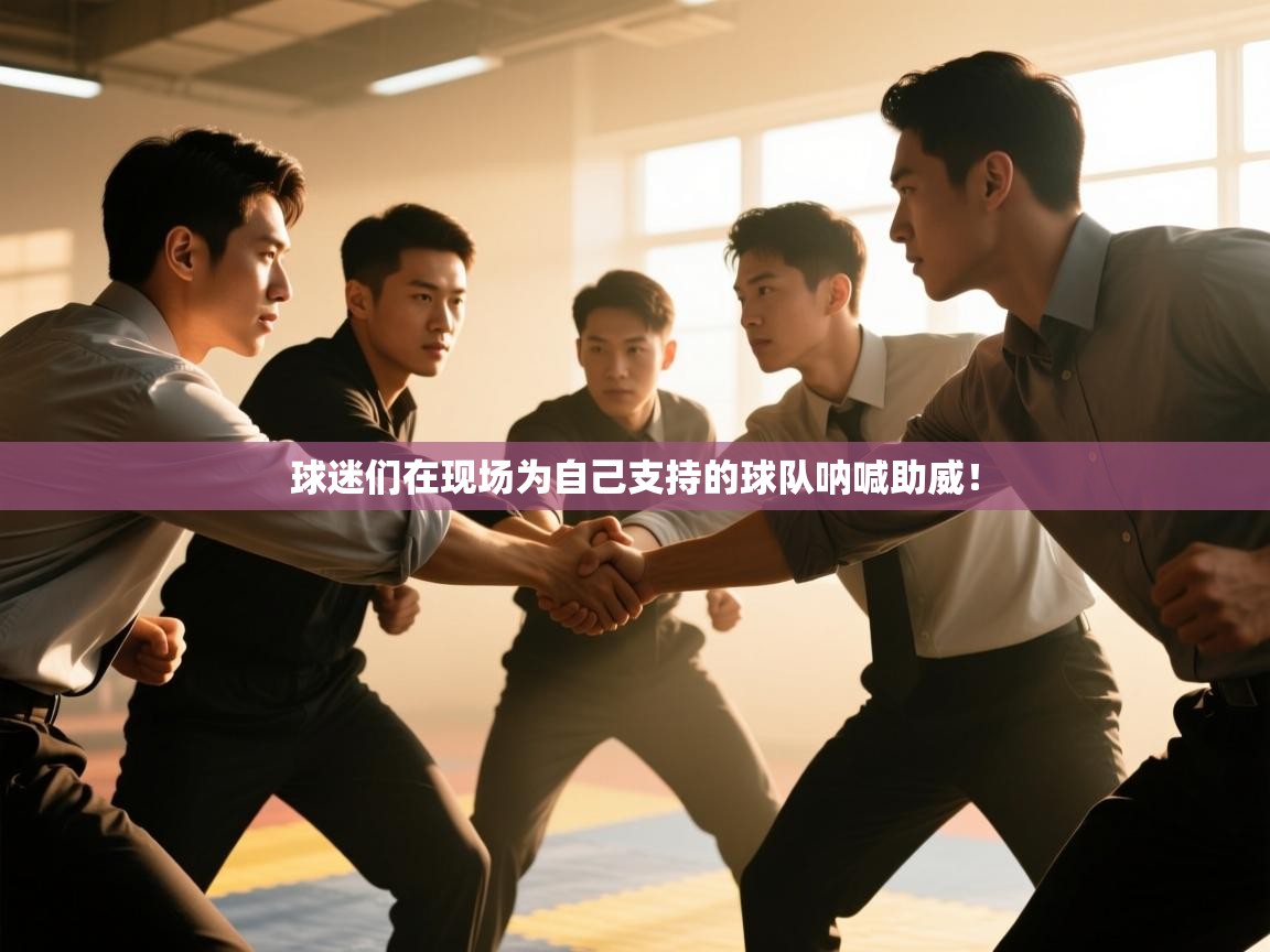 球迷们在现场为自己支持的球队呐喊助威！